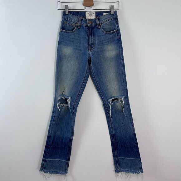 REVICE Milf Distressed Wide Leg Jeans - Picture 4 of 12